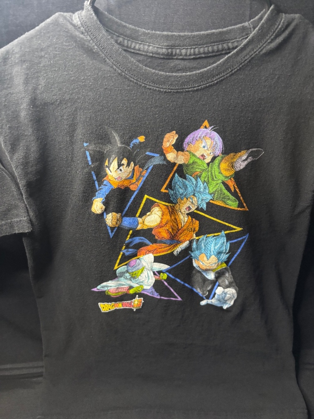 Dragon Ball Super Goku Vegeta Trunks Piccolo Graphic T-Shirt Men’s XL Black.
